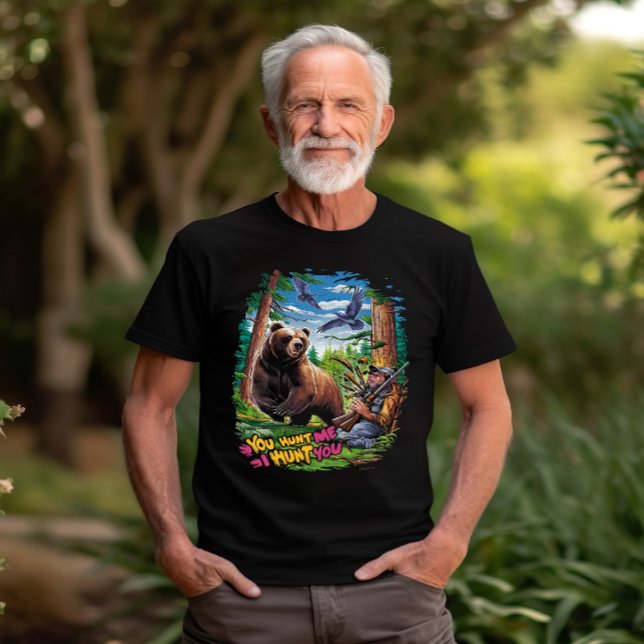 T-shirt L'ours de la Rencontre chasse humoristique (Créateur téléchargé)
