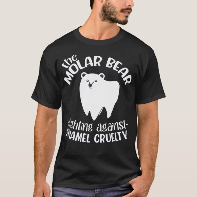 T-shirt L'Ours Molaire 2021, Don Dentiste Drôle (Devant)