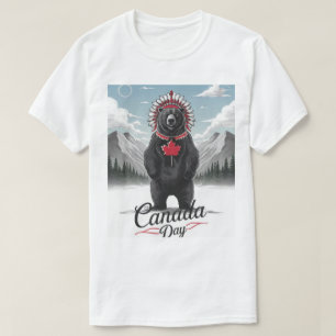 T-shirt L'ours noir Jour du Patrimoine canadien