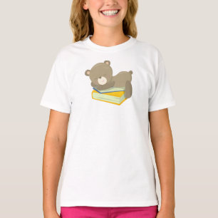 T-shirt L'Ours Va À L'École, L'Ours Mignonne, L'Ours Qui D