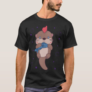 T-shirt Loutre de mer punk rock mignonne loutre mohawk ave