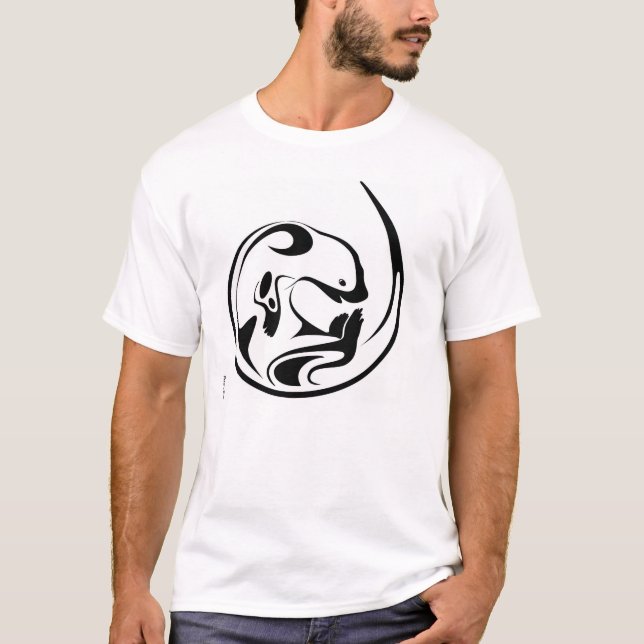 T-shirt Loutre espiègle (Devant)