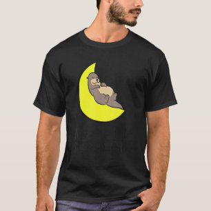 T-shirt Loutre Fatiguée Fait La Sieste Toute La Journée Do
