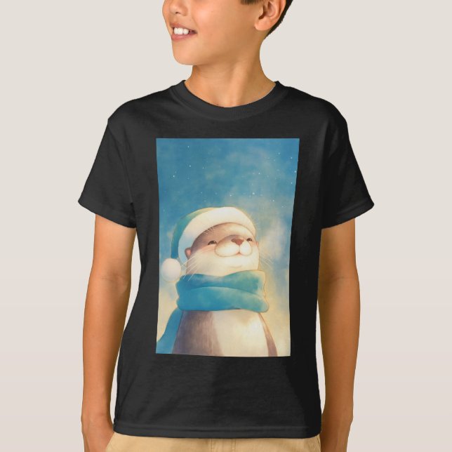 T-shirt Loutre joyeuse (Devant)