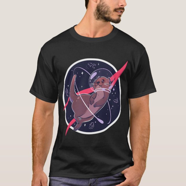 T-shirt Loutre spatiale (Devant)