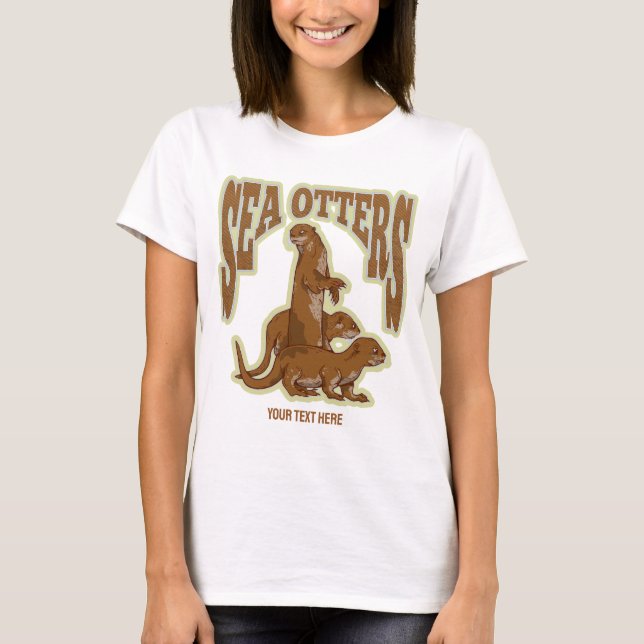 T-shirt Loutres de mer (Devant)