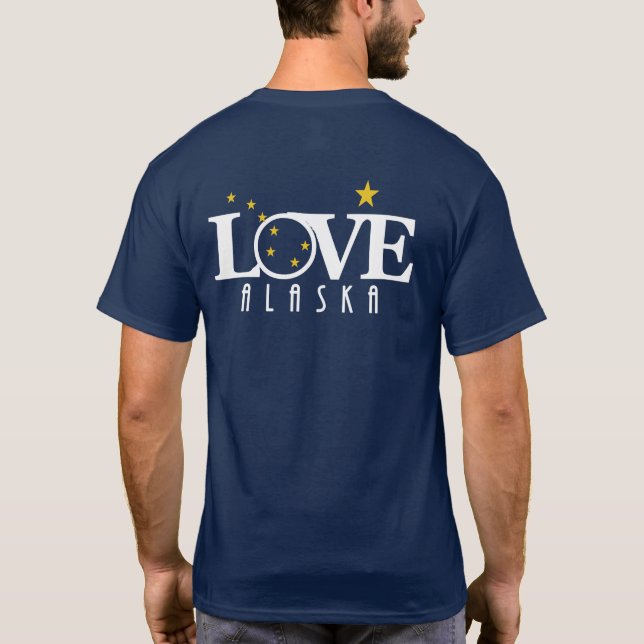 T-shirt LOVE Alaska (impression arrière) (Dos)