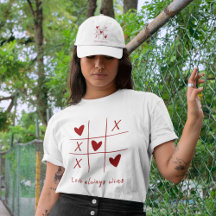 Love Always wins Quote l Red Heart Playful 