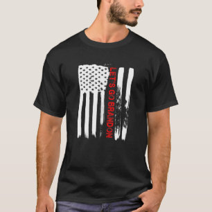 T-shirt Love America Let's Go Brandon T Funny USA Flag Gif