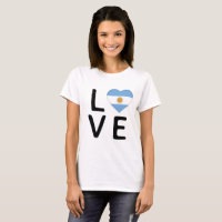 Love - Argentine Drapeau
