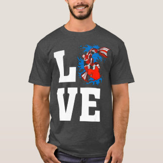 T-shirt Love Artiste Japonais Poisson Koi - Poisson Koi Po