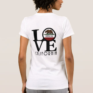 T-shirt LOVE Bangor California (Impression arrière)
