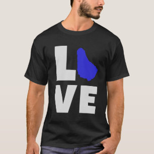 T-shirt Love Barbados