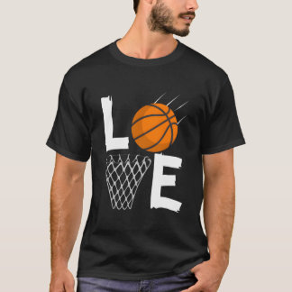 T-shirt Love Basketball Bball For