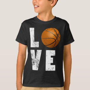 T-shirt Love Basketball Design Cool Pour Les Amateurs De S