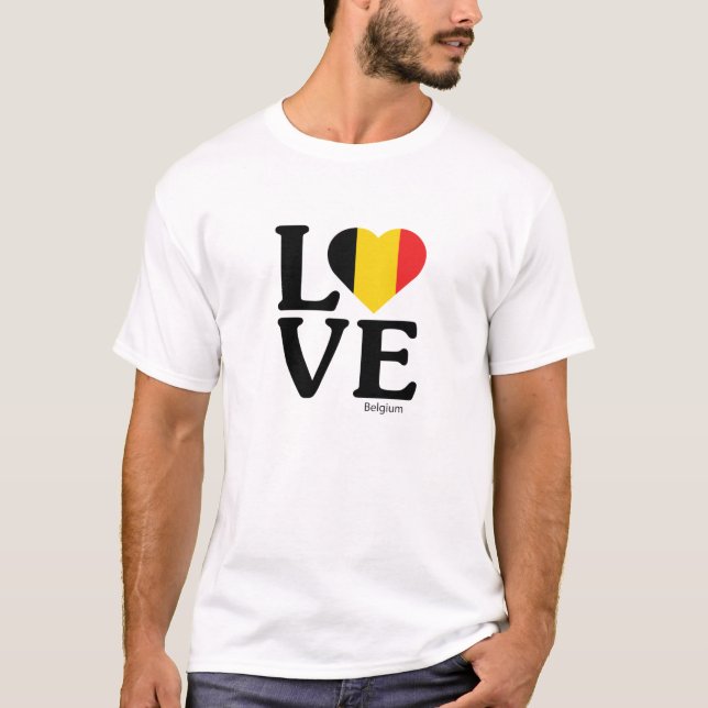 T-shirt Love Belgique (Devant)