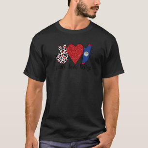 T-shirt Love Belize Fière Belizean Drapeau Bélizienne Raci