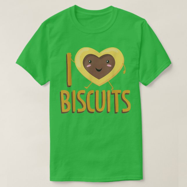 T-shirt Love Biscuits Baking Biscuits (Design devant)
