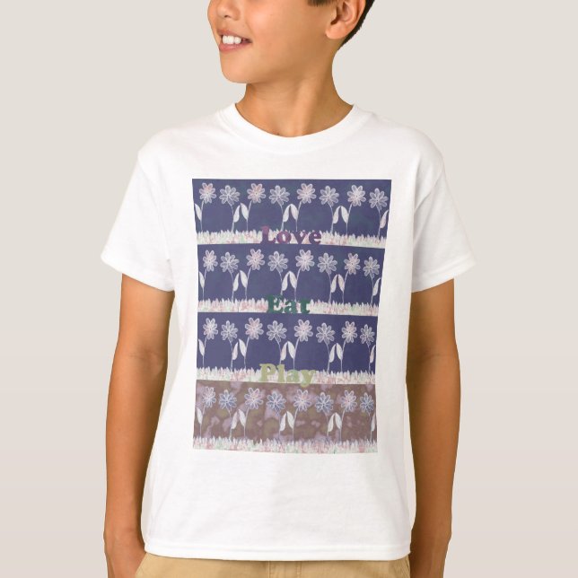 T-shirt Love Bleu Baby shower couleurs.png (Devant)