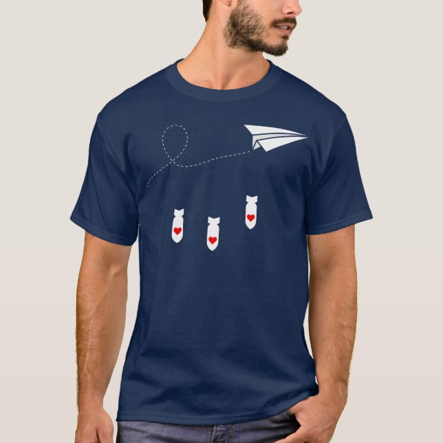 T-shirt Love Bombs girl (Devant)
