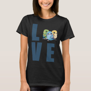 T-shirt Love Budgie Mom Budgerigar Parakeet Bird 25