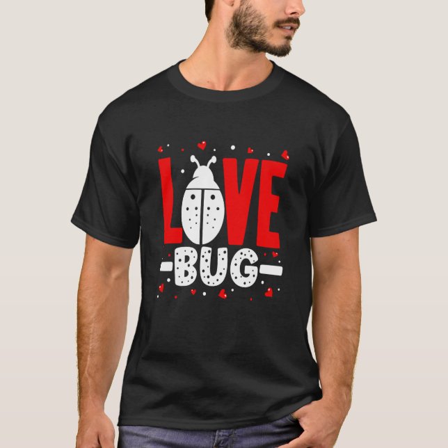 T-shirt Love Bug Valentine's Day Good Luck Nature Date Cou (Devant)