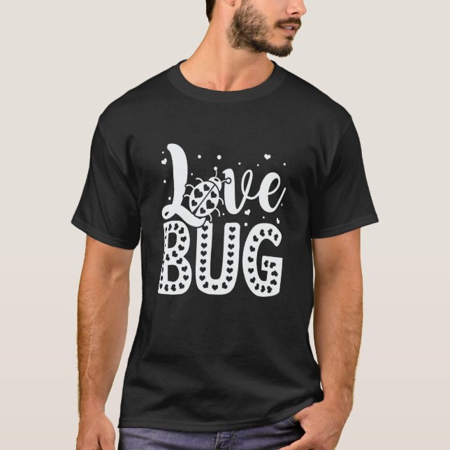 T-shirt Love Bug Valentine's Day Good Luck Nature Date Cou (Devant)