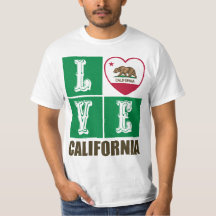 Love California Republic State Drapeau Heart Pride
