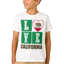 Love California Republic State Drapeau Heart Pride
