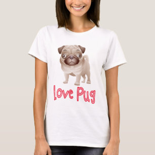 T-shirt Love Carlin Chien Chien Chien Chien Graphique T-Sh
