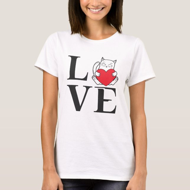 T-shirt Love Cats (Devant)
