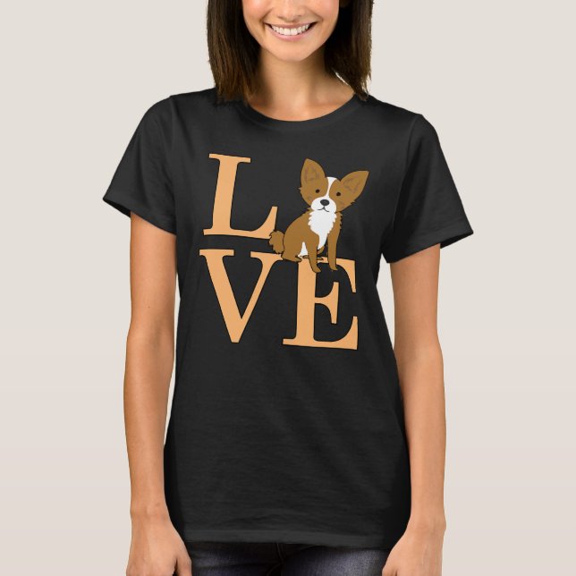 T-shirt Love Chihuahua (Devant)