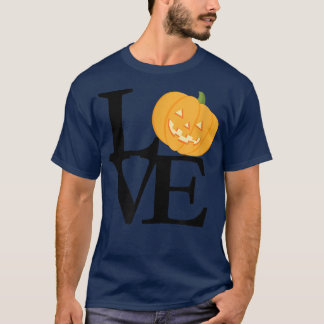 T-shirt Love Citrouille Halloween T 5923