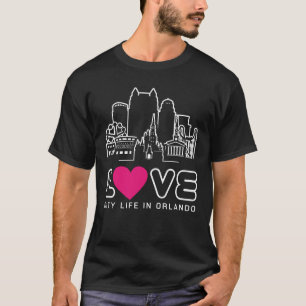 T-shirt Love City Life À Orlando