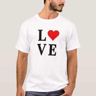 T-shirt LOVE Classic Minimaliste tendance