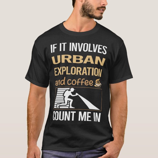 T-shirt Love Coffee Exploration urbaine (Devant)