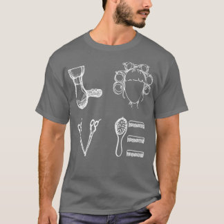 T-shirt Love Coiffeur