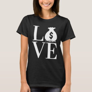 T-shirt LOVE Coin Devise Collecter le concessionnaire Numi