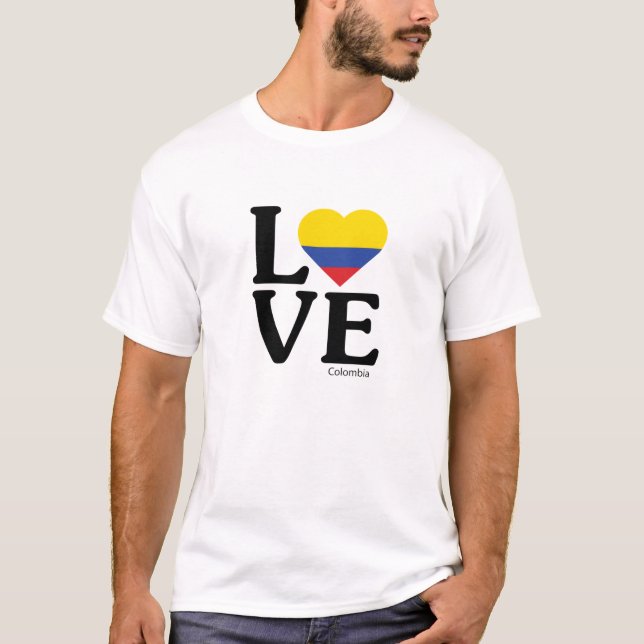 T-shirt Love Colombia (Devant)