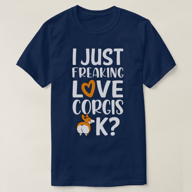 T-shirt Love Corgis (Design devant)