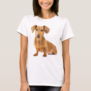 T-shirt Love Dachshund Chien Chien Chien Tee - shirt