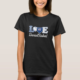 T-shirt Love Daniel Robert Texas Baseball MLBPA