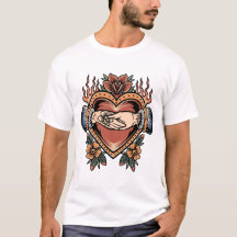 Love deal coeurs et tatouage rose design