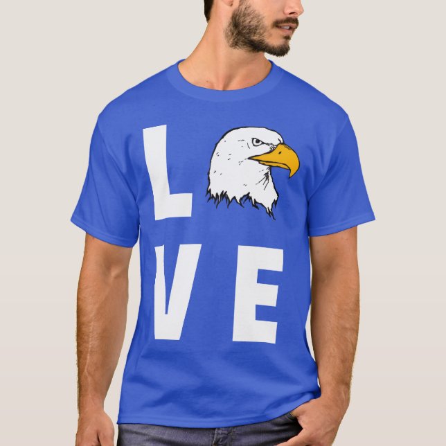 T-shirt Love Eagle girl (Devant)