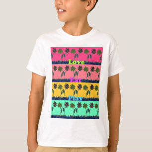 T-shirt Love Eat Play Art Print