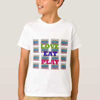 Love Eat Play Hakuna Matata Art Print