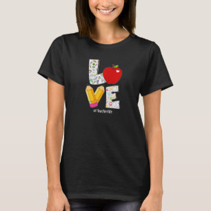 T-shirt LOVE Enseignement, Enseignant Aime Enseigner Premi