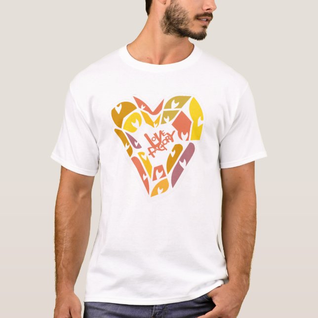 T-SHIRT LOVE FACTORY HEARTS BY MASANSER  (Devant)