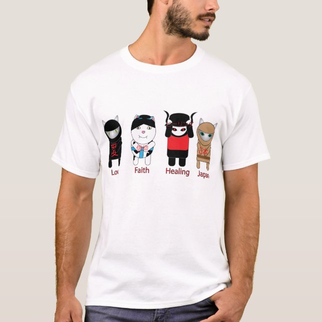 T-shirt Love Faith Guérir Japan Shirt (Devant)