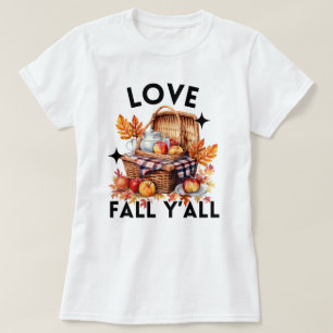 T-shirt Love Fall Y'all   Feuilles d'automne   Belle autom